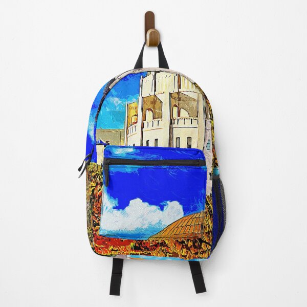 Item preview, Griffith Observatory, Los Angeles - impressionist painting designed and sold by NickoPrints.