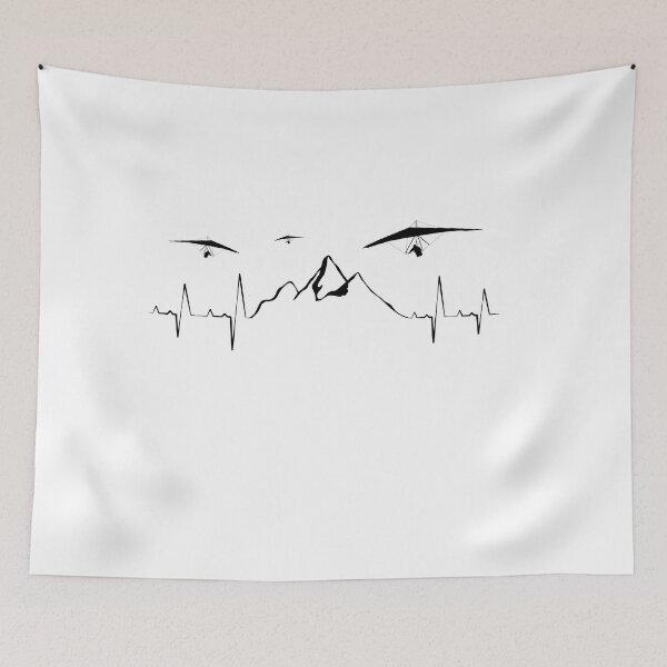 Item preview, Hang Gliding Pilot Air Sport heartbeat Hang Glider designed and sold by NUMAcreations.