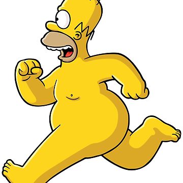 "Naked Homer" Poster for Sale by AlbDesign | Redbubble