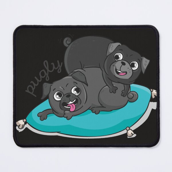 Item preview, "Pugly" Snuggling Pugs Sticker designed and sold by FabianRott.