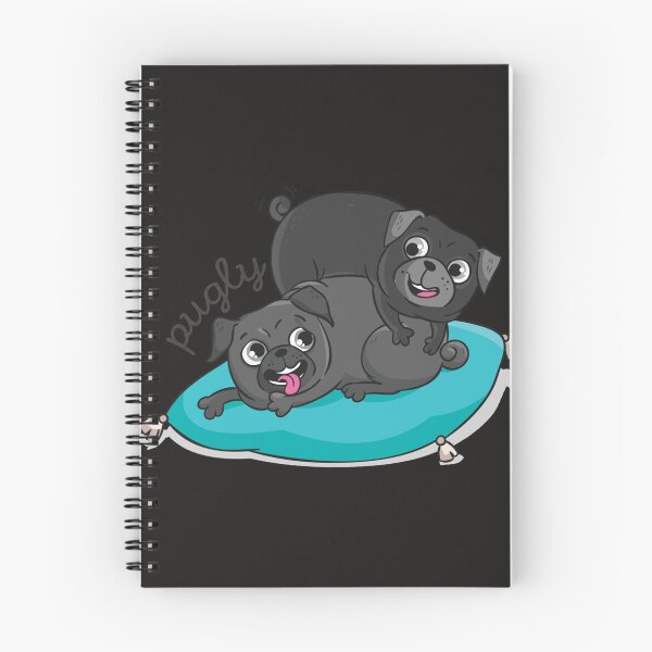Item preview, "Pugly" Snuggling Pugs Sticker designed and sold by FabianRott.
