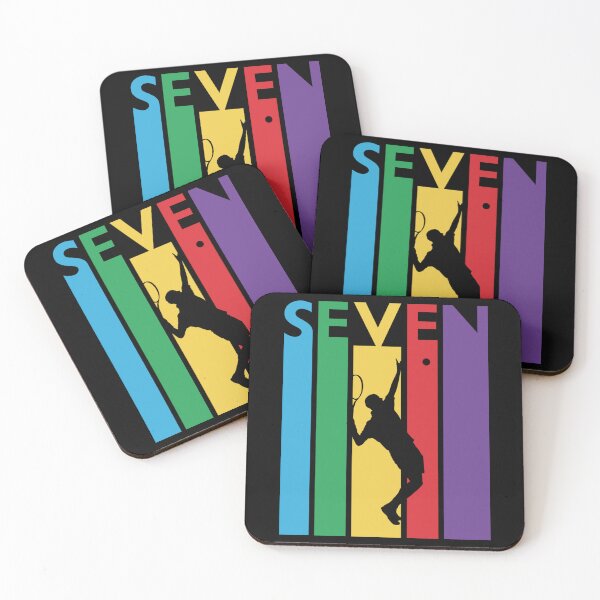 Item preview, 7th Birthday Gift Seven Colorful Tennis Birthday 7 Year Old Sticker designed and sold by cohenashl6.