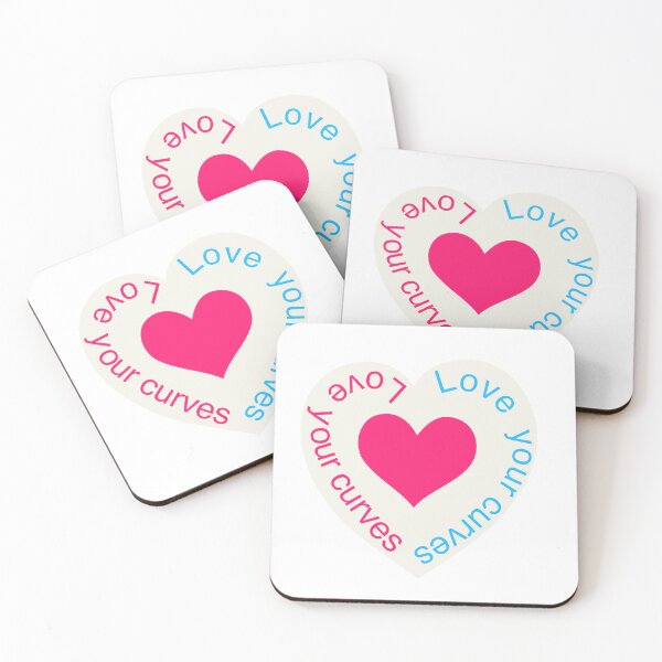 Item preview, Love your curves pink heart designed and sold by AliensRich.