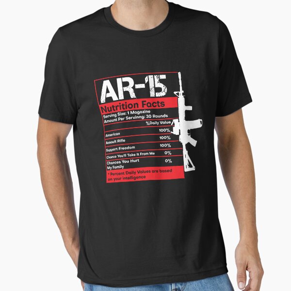 Item preview, AR-15 Nutrition Facts Gun Rifle Funny Gun Guy Gift AR15 Gear designed and sold by DynamicDesign.