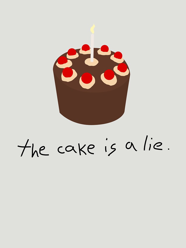 Aperçu de l'œuvre The cake is a lie ! créée et vendue par M1D33L