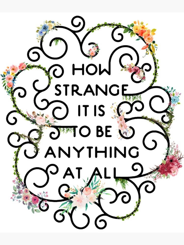 Discover Neutral Milk Hotel  How Strange It Is To Be Anything At All Floral Canvas