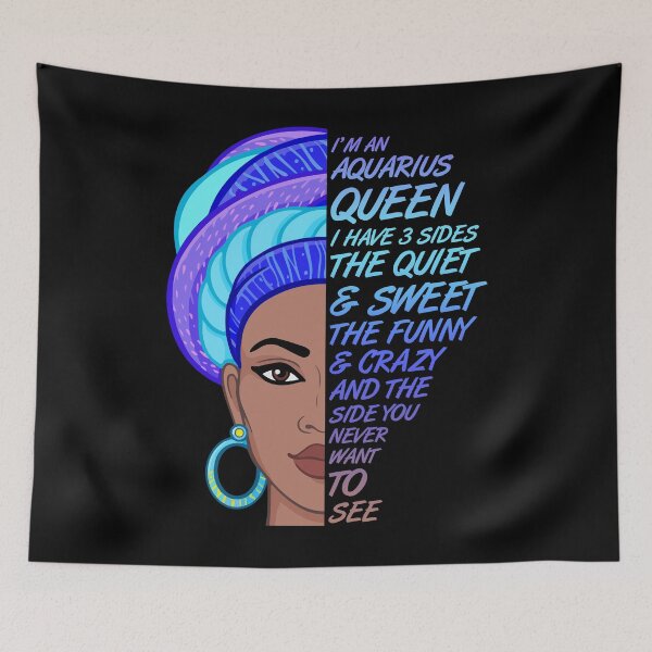 Item preview, Aquarius Queen I Have 3 Sides Funny Zodiac designed and sold by hoangtrongkhiem.