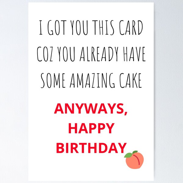 Funny Naughty Dirty Happy Birthday Gift and Card Ideas for her