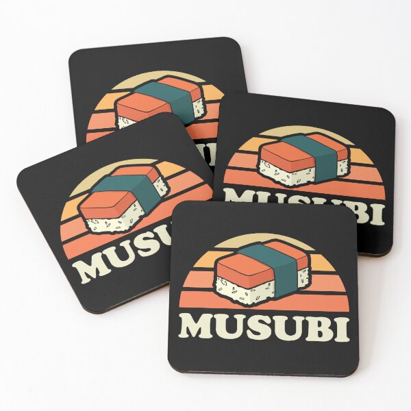 Item preview, Musubi Retro Hawaiian Sunset  designed and sold by Huhnerdieb Apparel.