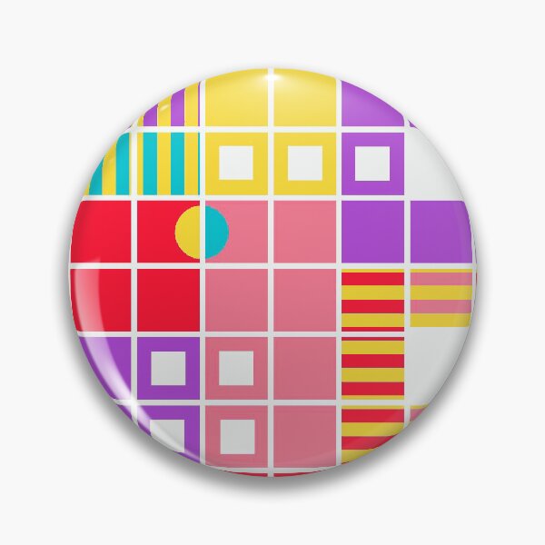 Item preview, Fresh, bright geometric pattern with circles and squares. designed and sold by SandraPDesigns.
