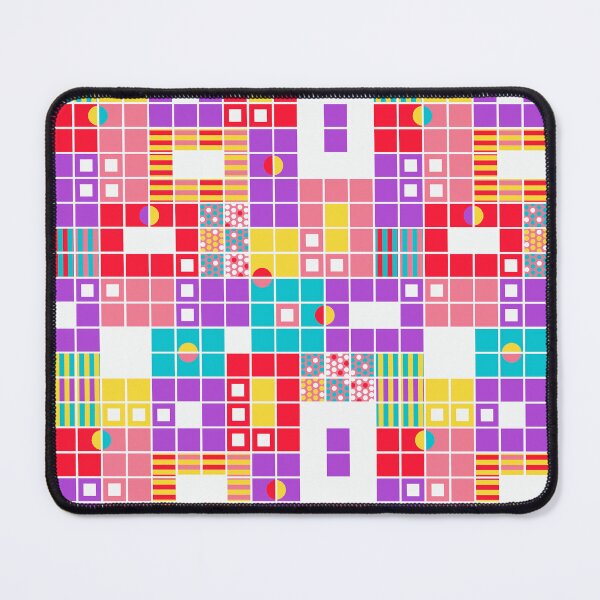 Item preview, Fresh, bright geometric pattern with circles and squares. designed and sold by SandraPDesigns.