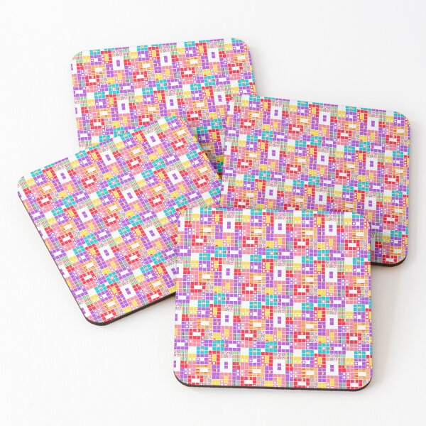 Item preview, Fresh, bright geometric pattern with circles and squares. designed and sold by SandraPDesigns.
