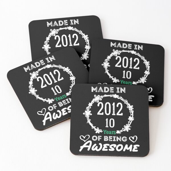 Item preview,  Made In 2012, 10 Years Of Being Awesome  designed and sold by AMERZAGUE DESIGN.