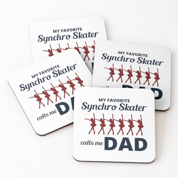 Item preview, Synchro Synchronized Figure Skating Dad Fathers day designed and sold by CuteDesigns1.