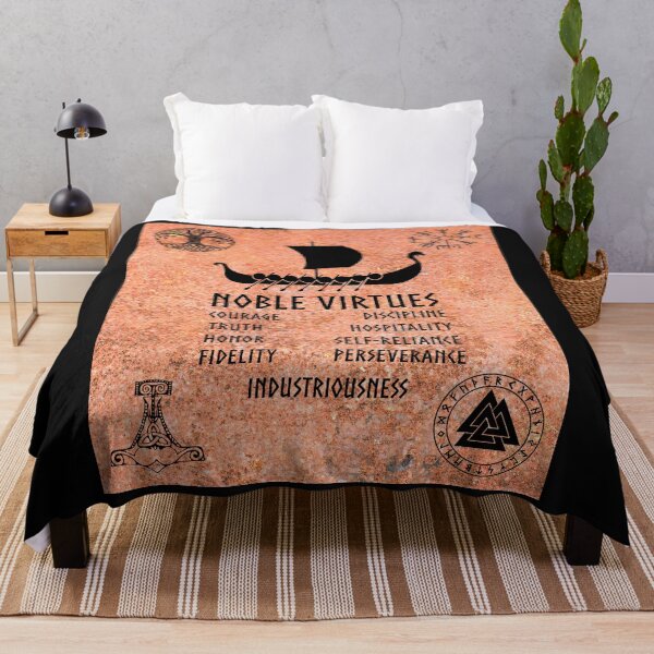 Item preview, 9 Noble Virtues Viking Spirituality designed and sold by ittybittyowl.