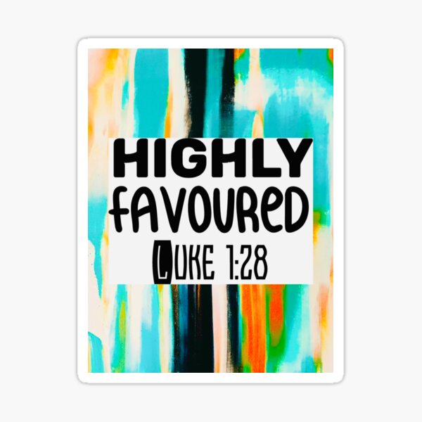 scriptures-positive-quotes-luke-1-28-sticker-by-jillionstore