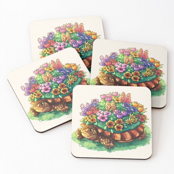 Item preview, Flower Box Turtle designed and sold by RumpledCrow.