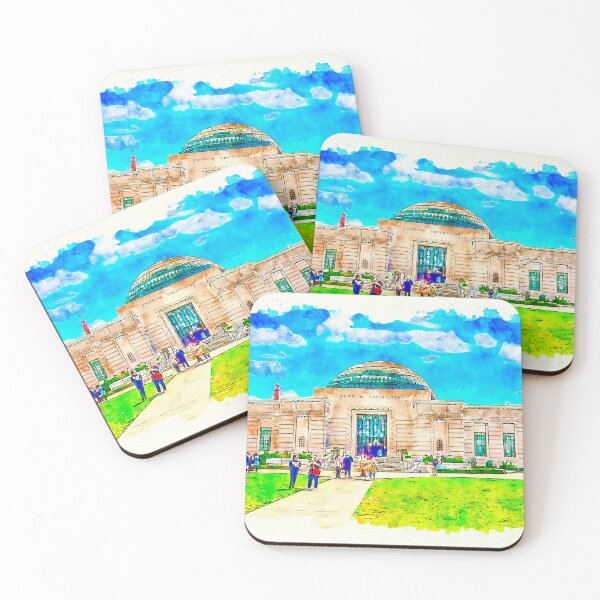 Item preview, Griffith Observatory, Los Angeles - pen sketch and watercolor designed and sold by NickoPrints.