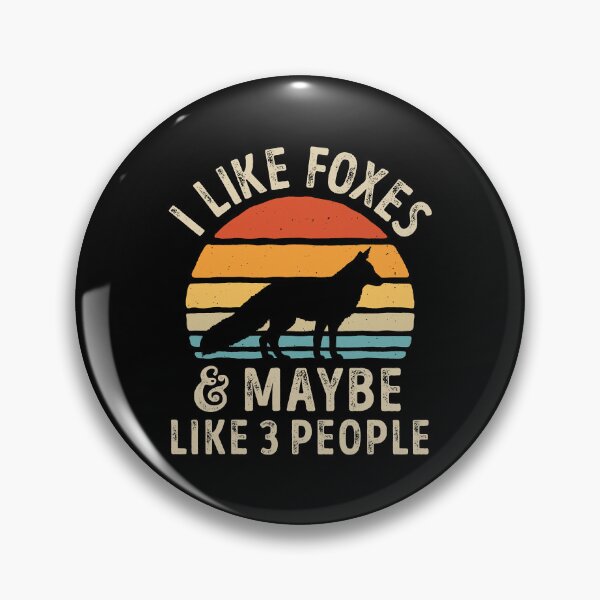 Artikelvorschau, Ich mag Füchse und vielleicht 3 Personen Funny Fox Lover Retro entworfen und verkauft von PerkinsAarav.