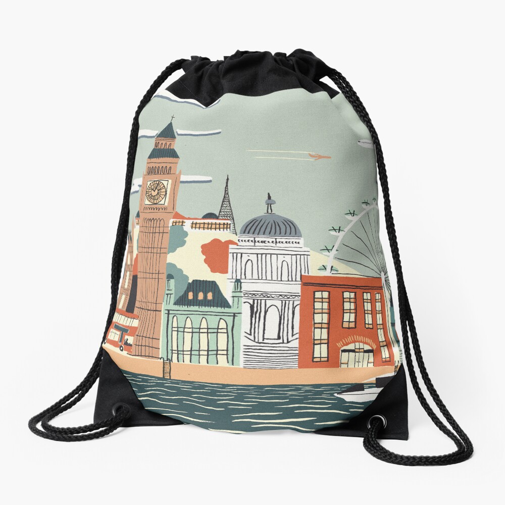 Item preview, Drawstring Bag designed and sold by sambrewster.