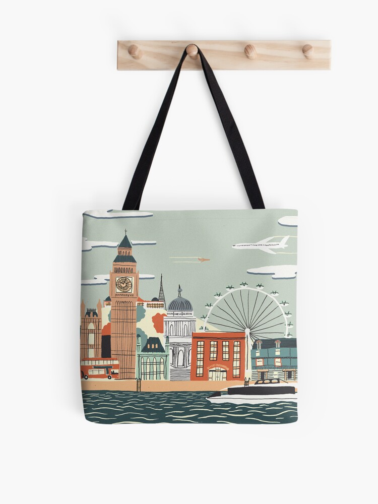 Thumbnail 1 of 2, Tote Bag, London designed and sold by Sam Brewster.
