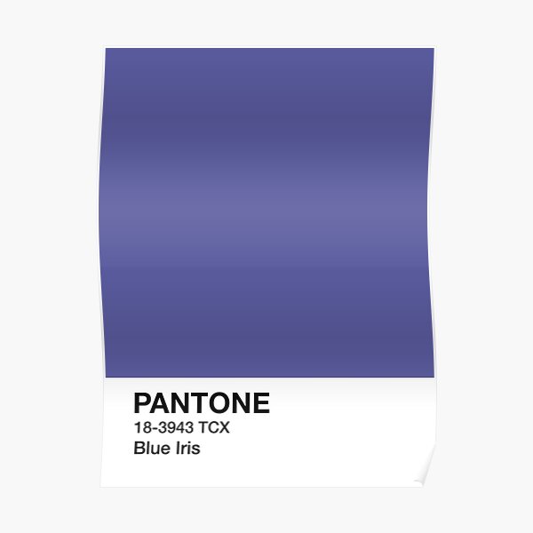 PANTONE Blue Iris Poster