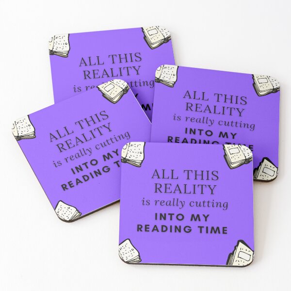 Item preview, All this reality is really cutting into my reading time designed and sold by Quotes-and-plus.