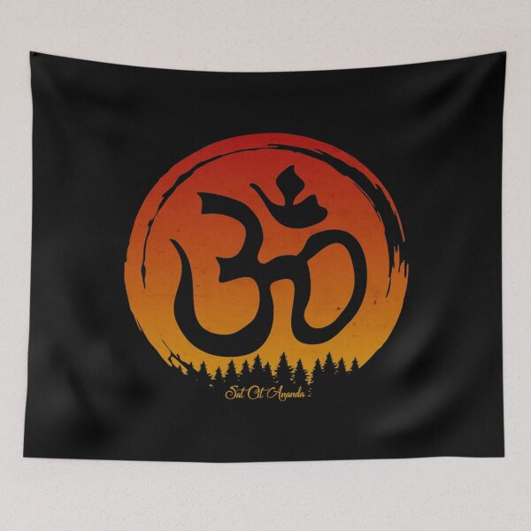 Item preview, Sat Chit Ananda Sign Meditation Satchidananda Written Sanskrit Yoga Vintage Symbol  Classic . designed and sold by cognacxogriff.