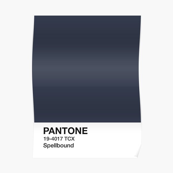 "PANTONE Spellbound Navy Blue" Poster for Sale by