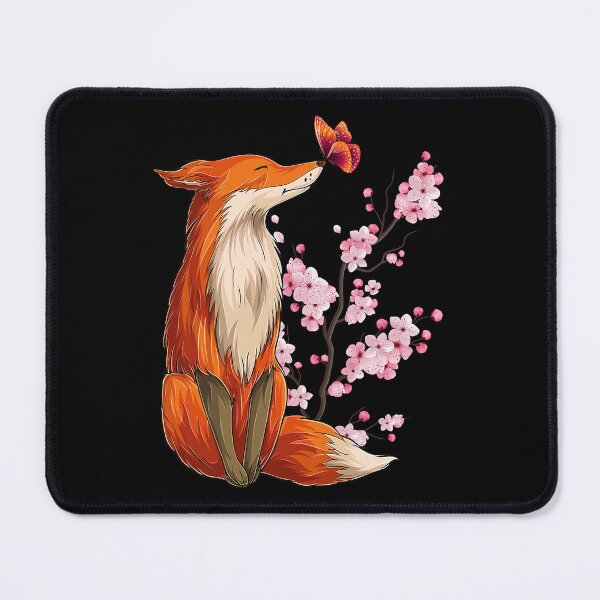 Item preview, Japanese Fox Cherry Blossom Flower Sakura Trees Kawaii designed and sold by PerkinsAarav.