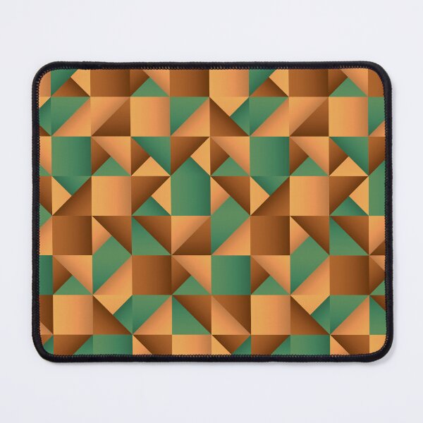 Item preview, Copper and Green Geometric Pattern designed and sold by Blue-Banana.