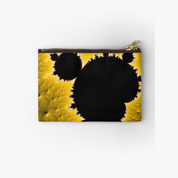 Item preview, Mandelbrot set black and yellow fractal art designed and sold by mhfoto.