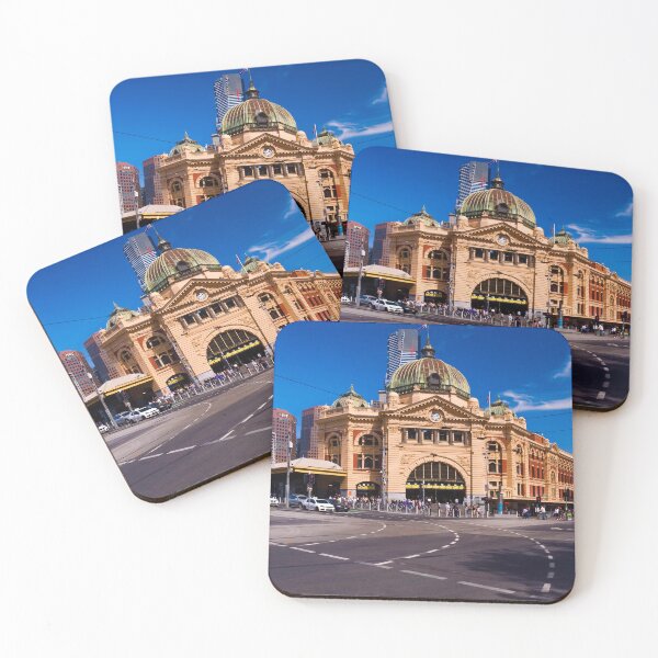 Item preview, Historical building of Flinders Street, Melbourne, Australia designed and sold by maggie11photos.