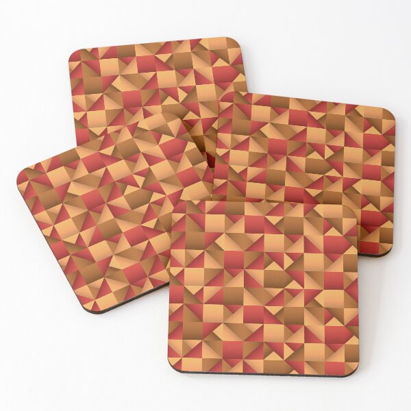 Item preview, Copper and Red Geometric Pattern designed and sold by Blue-Banana.