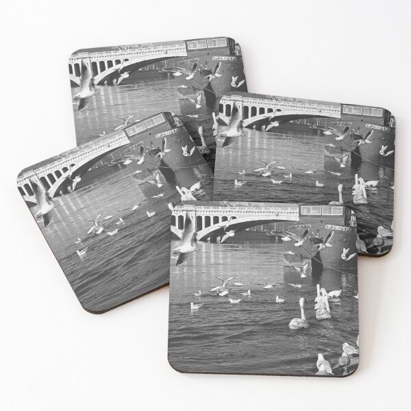 Item preview, Rhone river of Lyon in black and white designed and sold by CarolinaReina.
