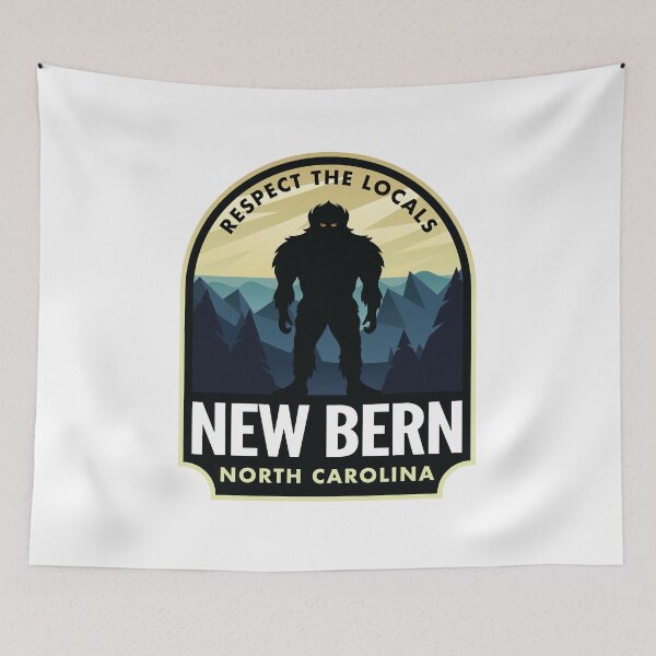 Item preview, New Bern North Carolina Bigfoot Sasquatch designed and sold by HalpinDesign.