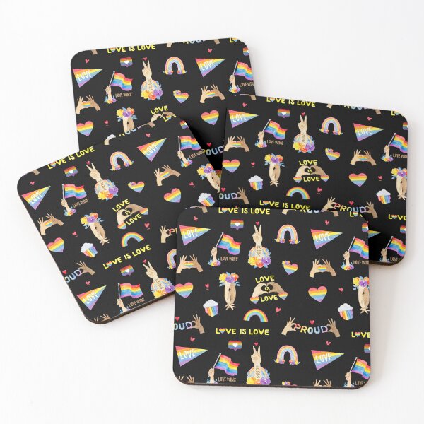 Item preview, Love is Love | LGBTQ Pride Month Pattern  designed and sold by Laura Lise Wong.