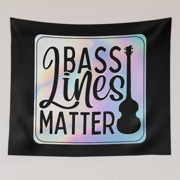 Item preview, Bass Lines Matter - Holo Violin Bass (With Border) designed and sold by bloody-L.
