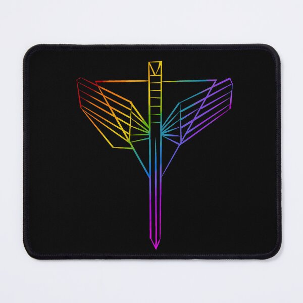 Item preview, Angel’s Shield Rainbow Pride Symbol Wynonna Earp LGBTQ (Black Background) designed and sold by brownie2109.