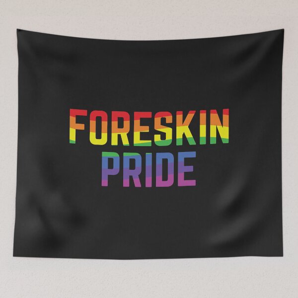 Item preview, Foreskin Pride Intactivist Gay Pride Parade Rainbow Pullover Hoodie designed and sold by marcipattysk1i.