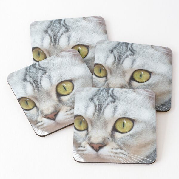 Item preview, BIG EYED GRAY CAT designed and sold by giantstep.