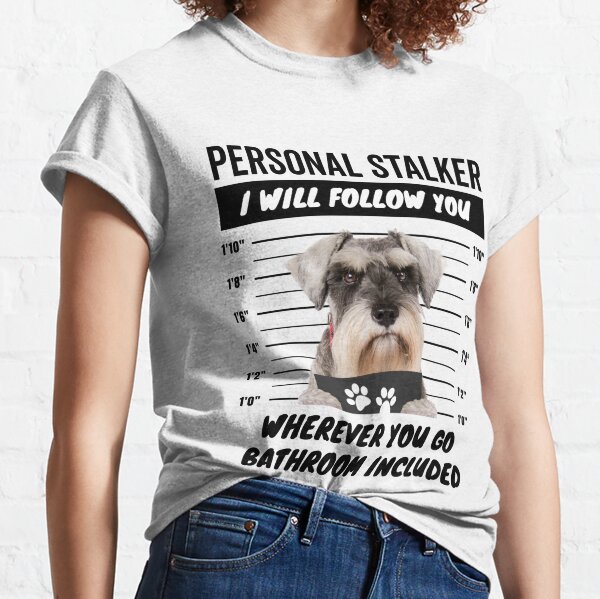 Personalized Schnauzer Dog Unisex Pocket Shirt Schnauzer T-Shirt Gift Schnauzer Custom Name Shirt