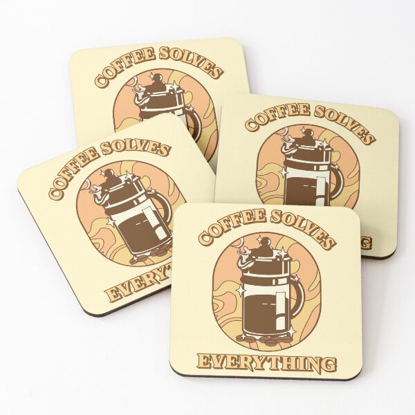 Item preview, Coffee Solves Everything - Gift For Coffee Enthusiast designed and sold by SwordsAndCharms.