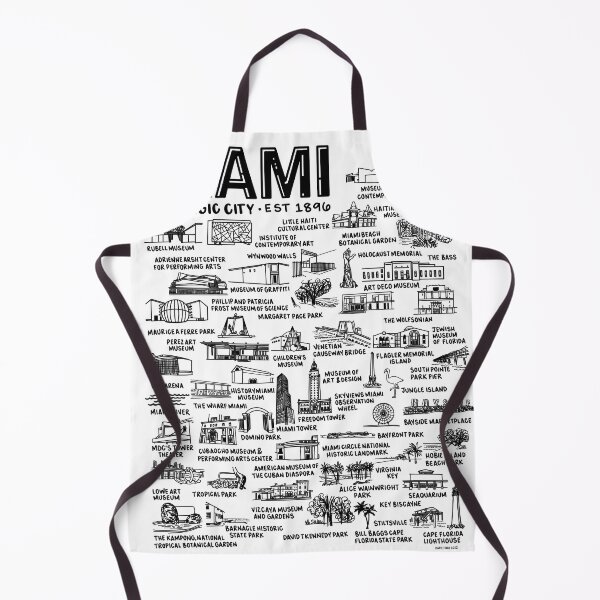 Item preview, Miami Florida Map designed and sold by fiberandgloss.