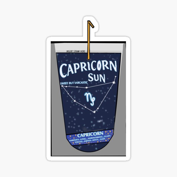Capricorn Sun Juice Sticker