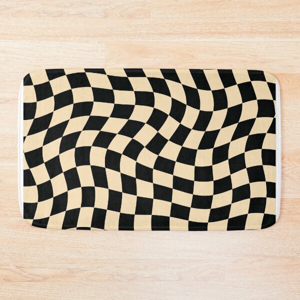 Item preview, wavy black and white checkerboard! designed and sold by Charlie Blue.