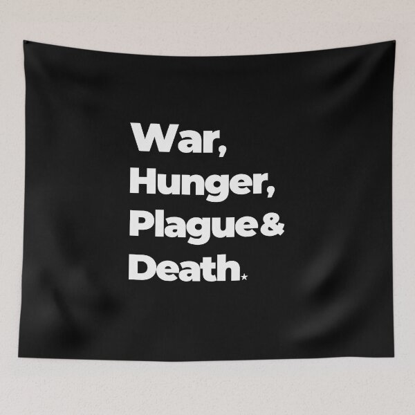 Item preview, War, Hunger, Plague & Death designed and sold by FREE T-Shirts.