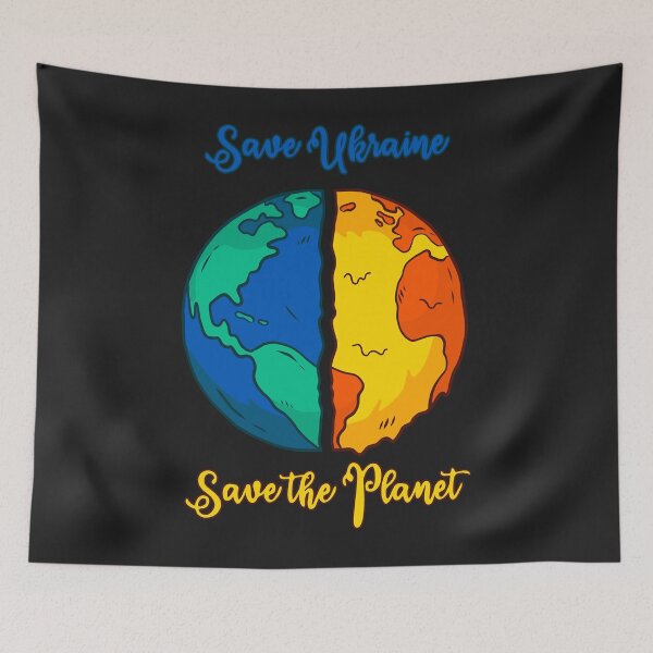 Item preview, Humanitarian Aid  Save Ukraine - Save the Planet Sticker designed and sold by marcipattysk1i.