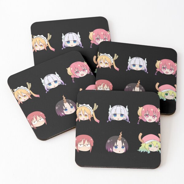 Item preview, Miss Kobayashi&x27;s Dragon Maid Chibi Heads Classic . designed and sold by zicohoneybear.