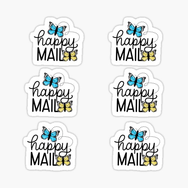 Butterfly Happy Mail Sticker Set Sticker